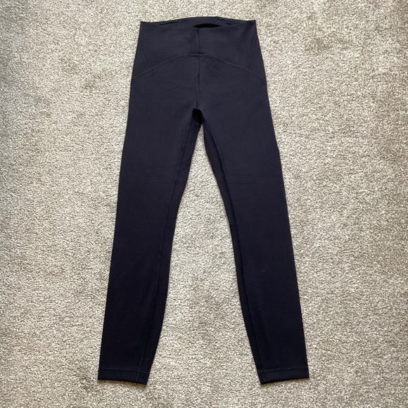 Lululemon Instill High-Rise Tight 25" Black Leggings Crop Pants Ankle 4 Small - Picture 4 of 6